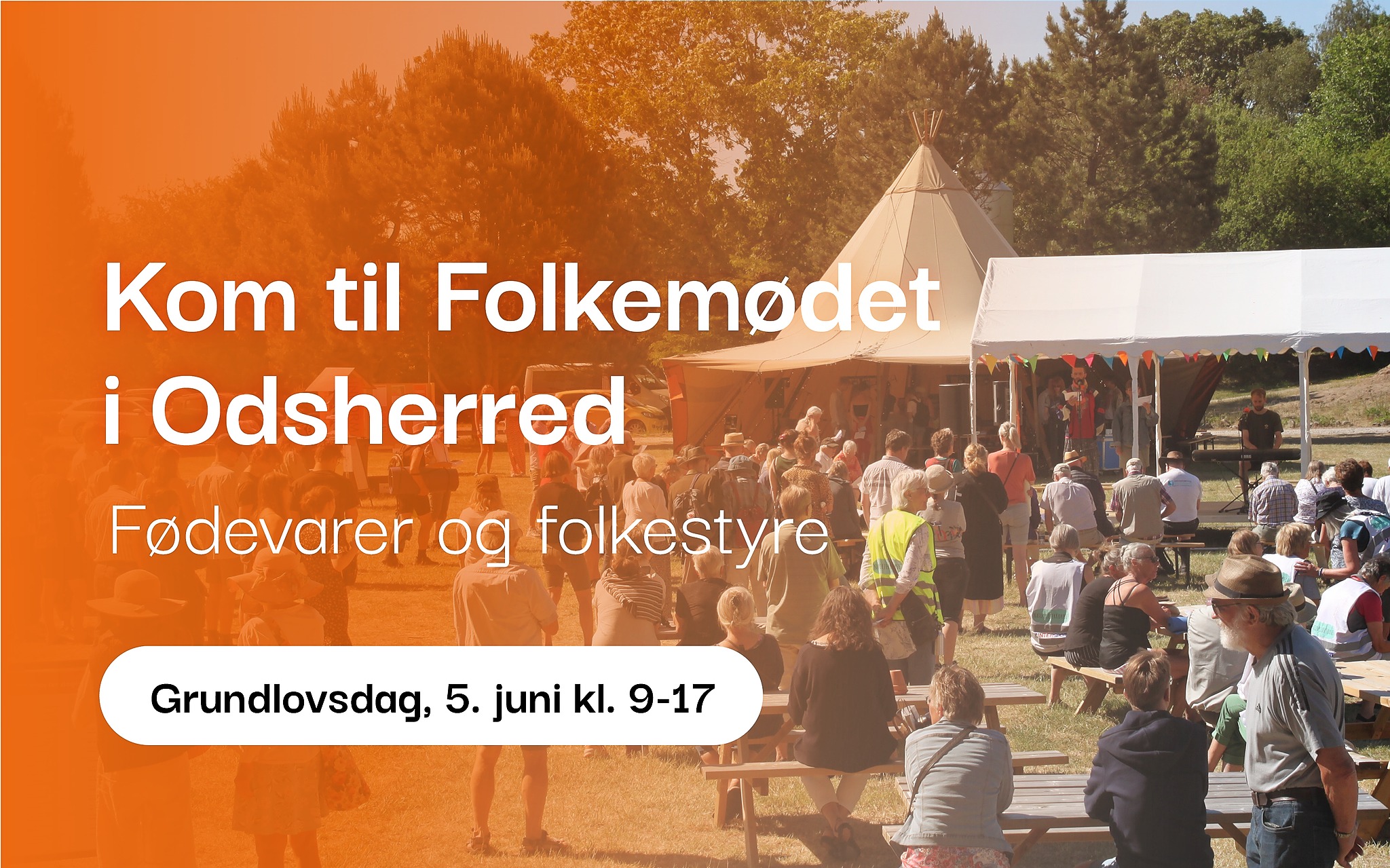 Kom til Folkemødet i Odsherred, grundlovsdag den 5. juni kl. 9-17